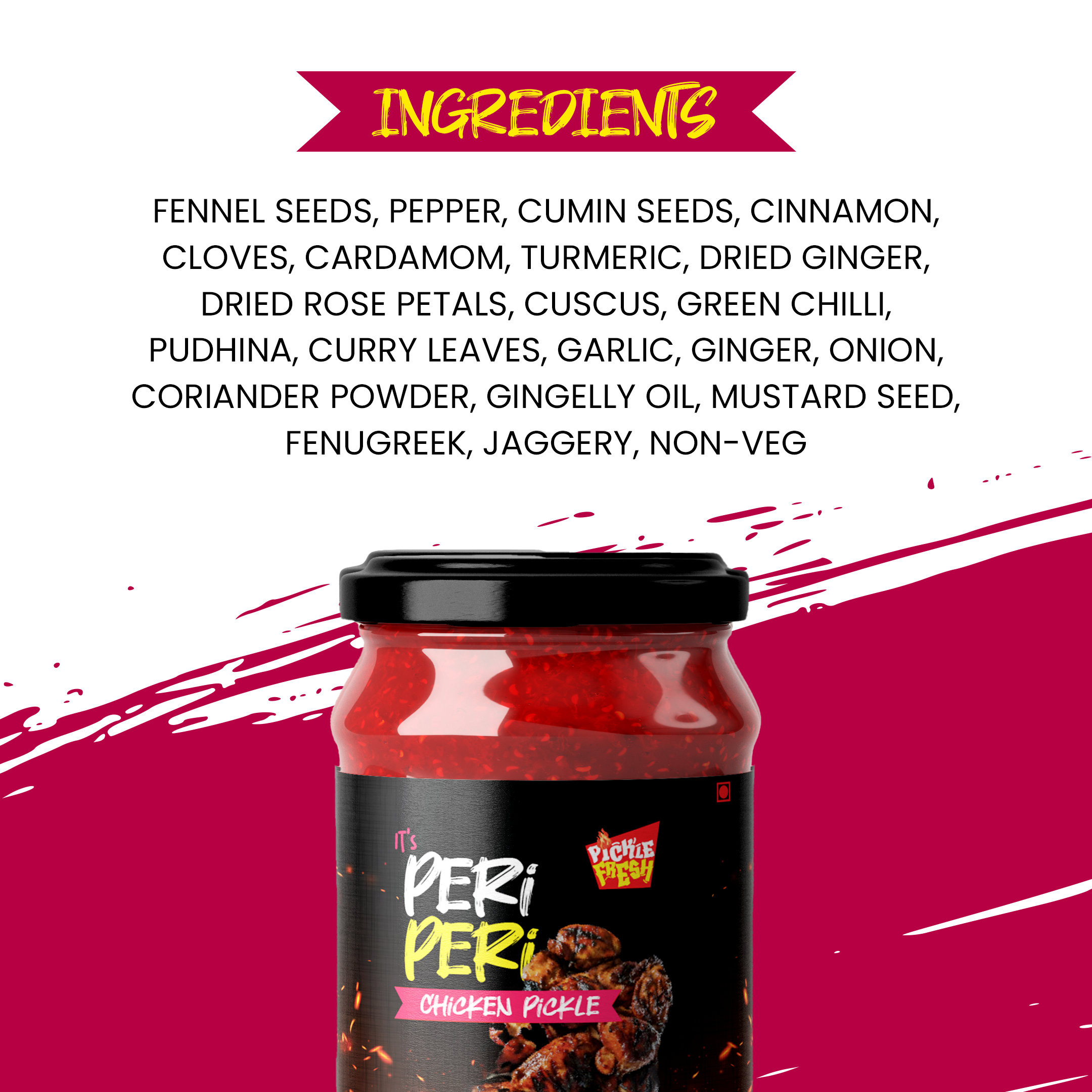 Peri peri chicken pickle - 1Kg