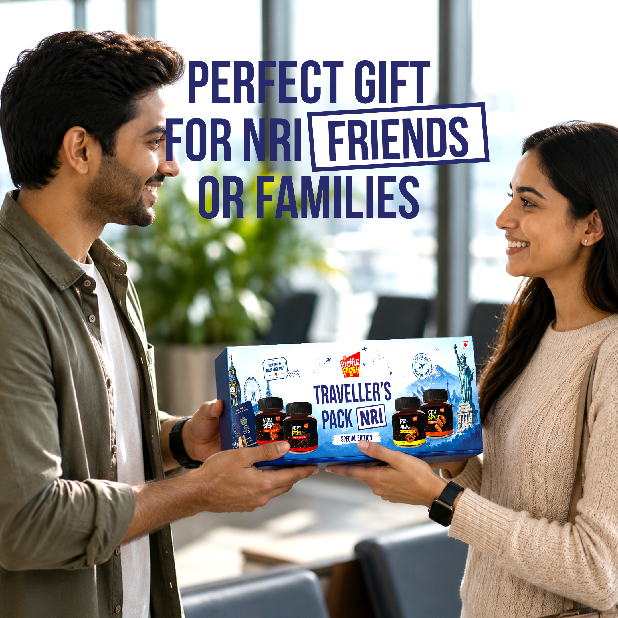 Combo of Chicken,Fish,Prawn,Mutton non veg pickle - Traveller's Pack